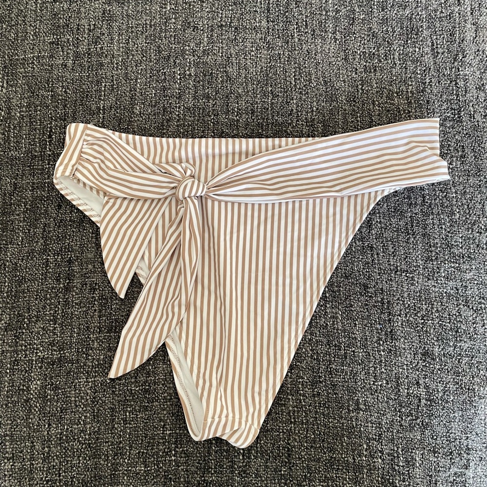Abercrombie Brown Stripe Bikini Bottoms